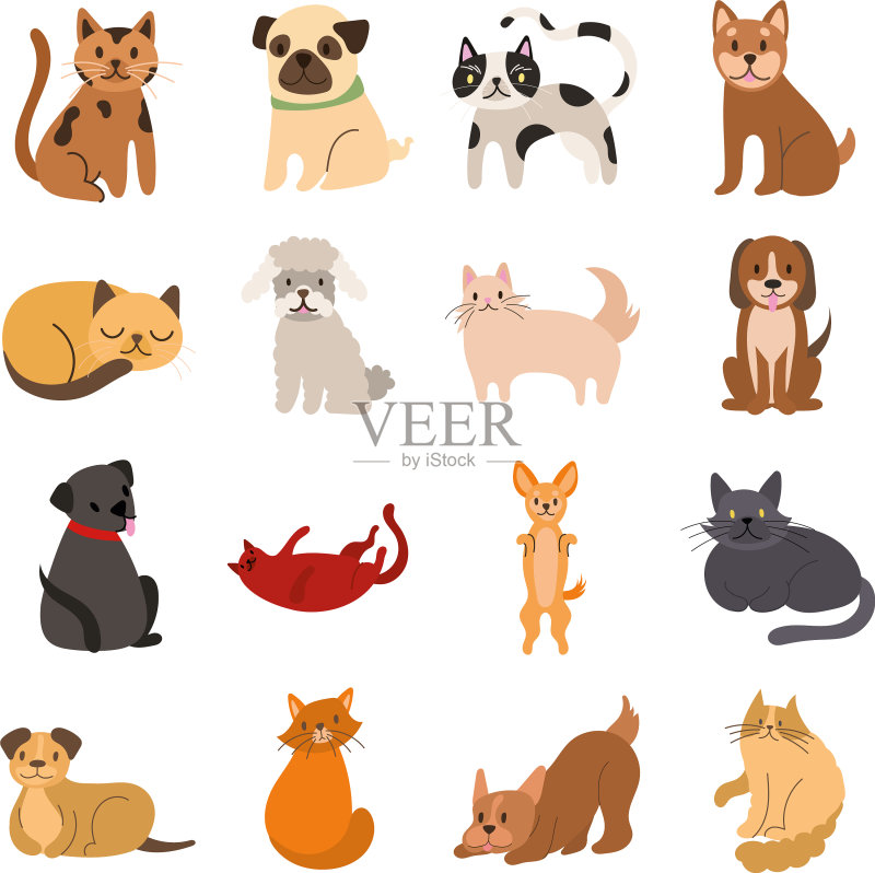猫狗图标合集图标素材