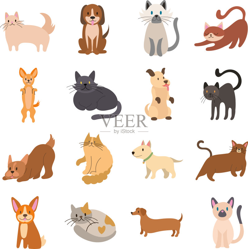 猫狗图标合集图标素材