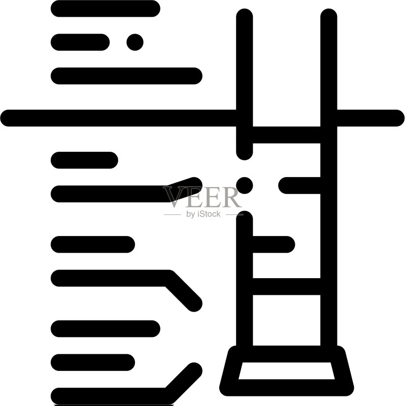房屋地基结构轮廓图标图标素材