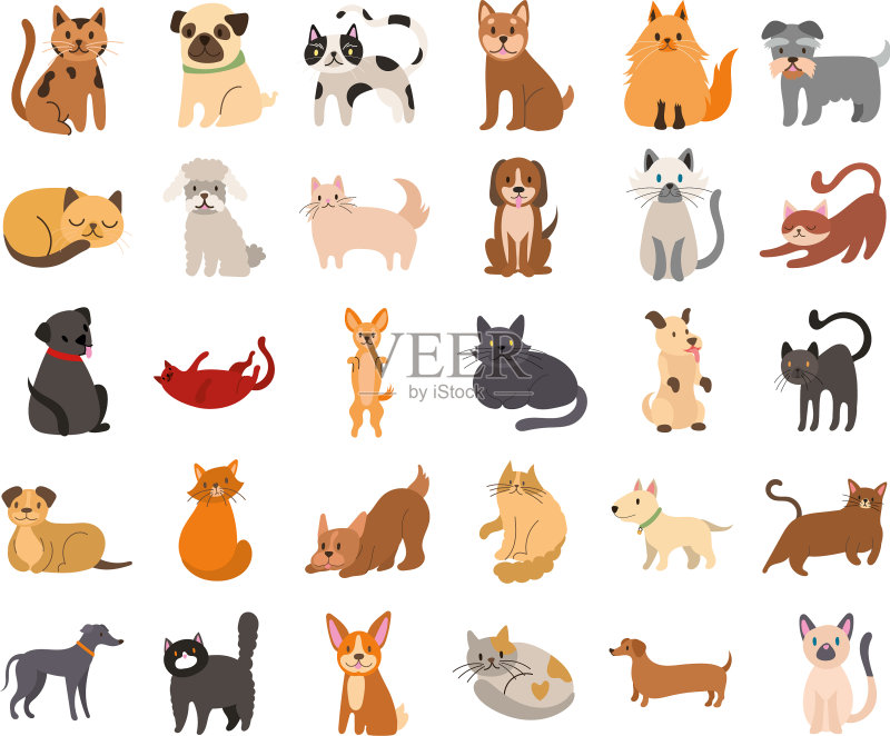 猫狗图标合集图标素材