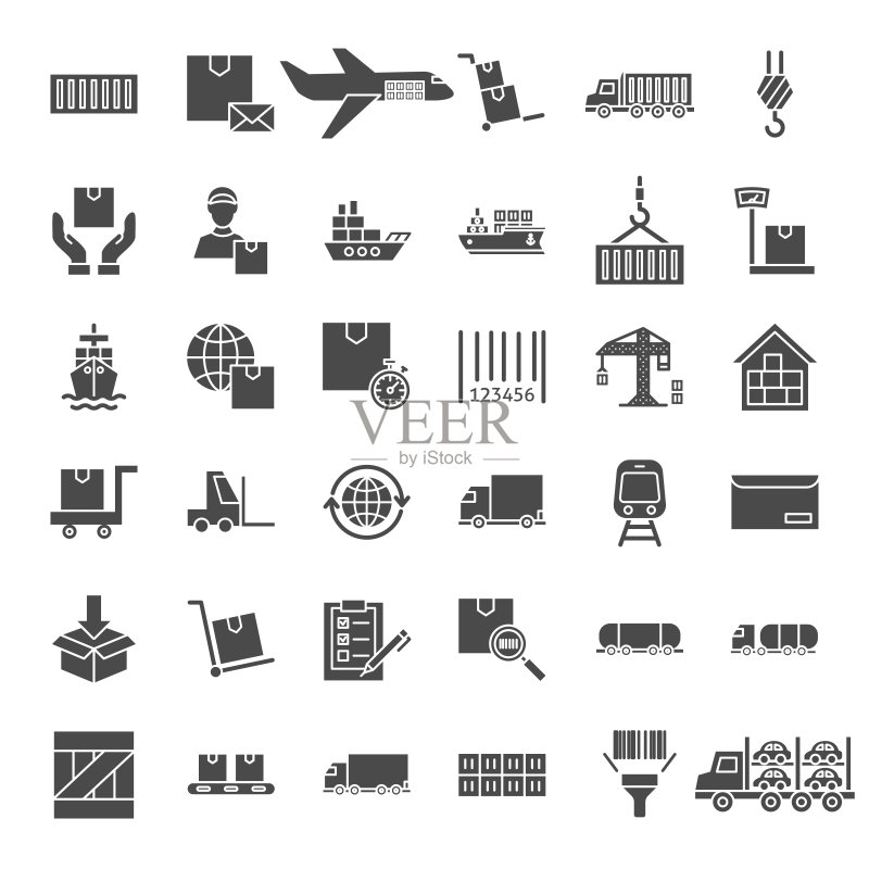 货物实体Web图标图标素材