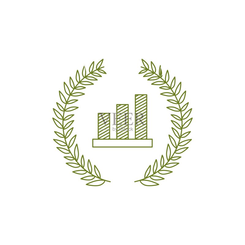 复古传统条形图矢量图标图标素材