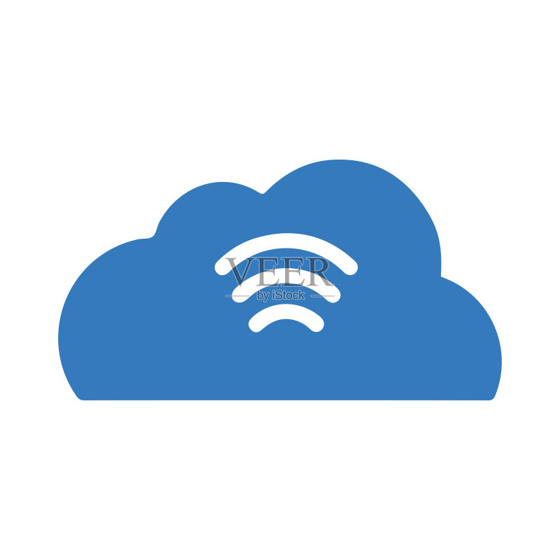 云网络,wifi区图标。矢量图形图标素材