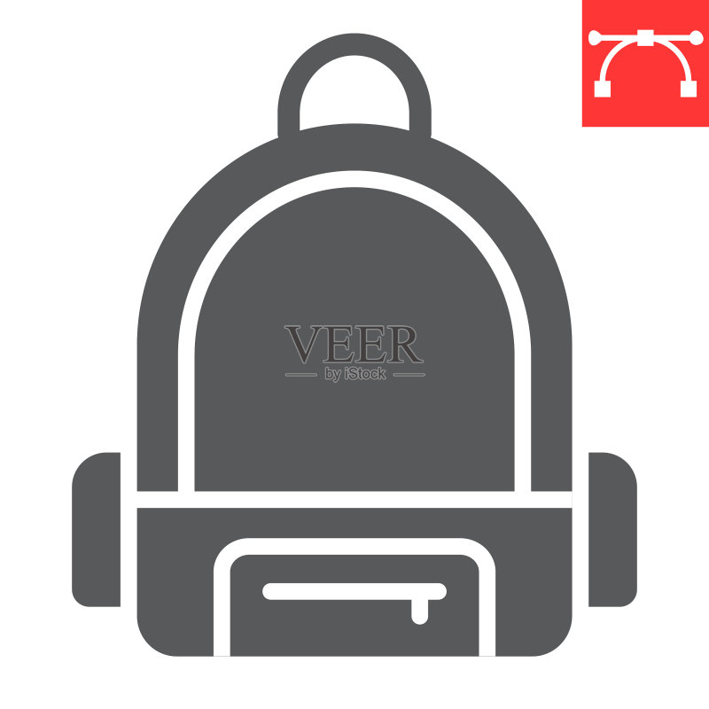书包标志图标,关于学校和教育图标素材