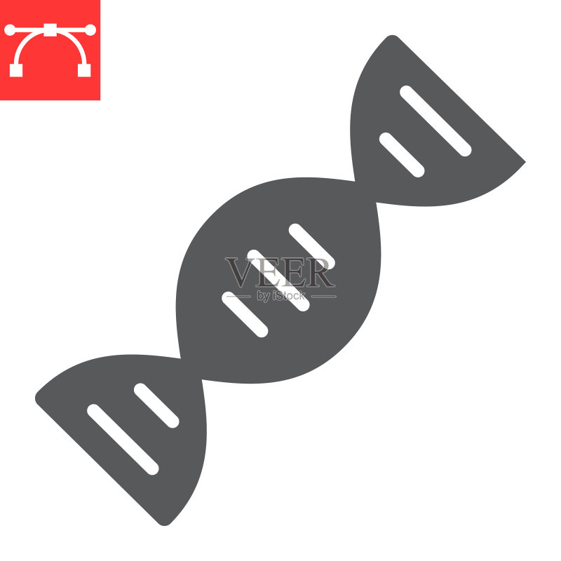 DNA标志图标,学校教育生物符号图标素材