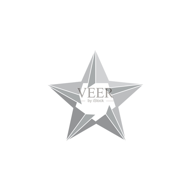 纸星星折纸标志图标素材