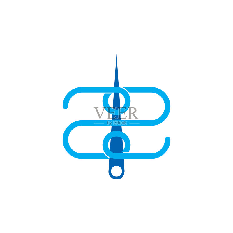 字母Z线和针Logo设计图标素材