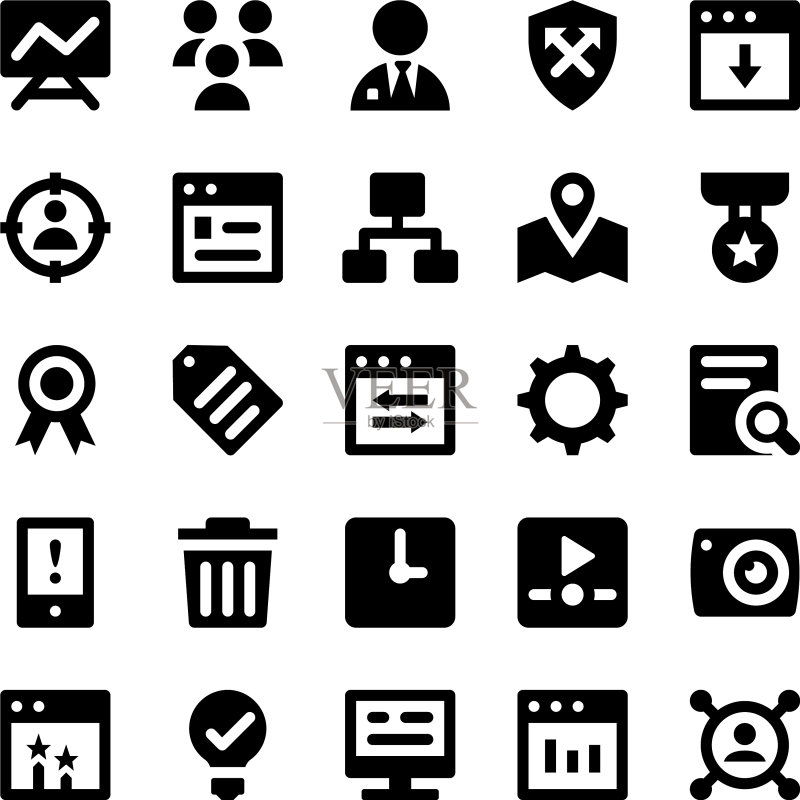 SEO与数字营销标志图标7图标素材