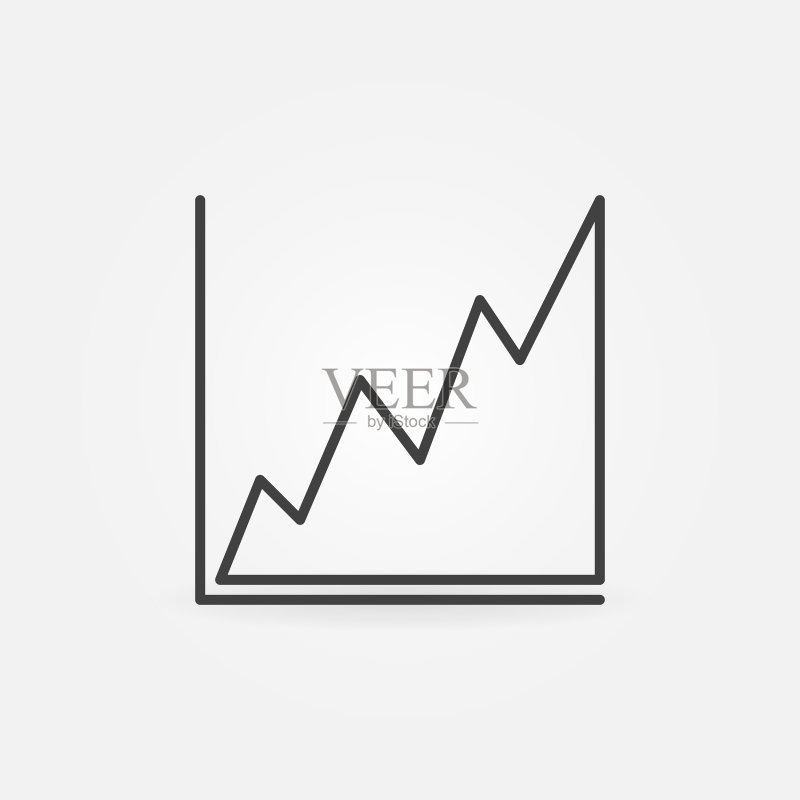 细线条极简概念图表图标图标素材