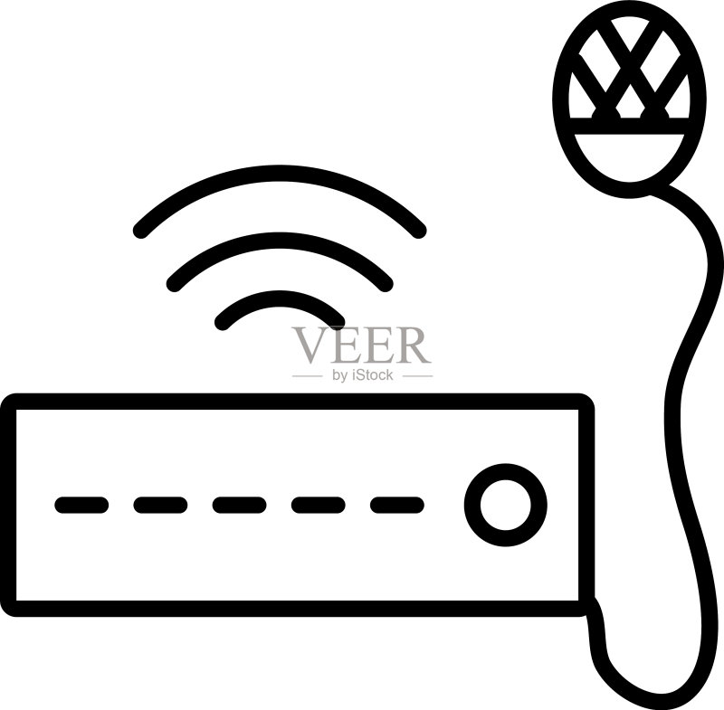 带信号和麦克风线的扬声器图标图标素材