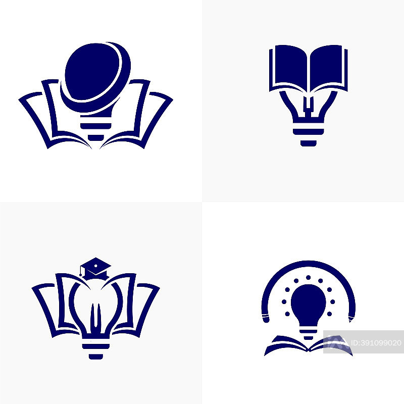 教育Logo图标设计理念图标素材
