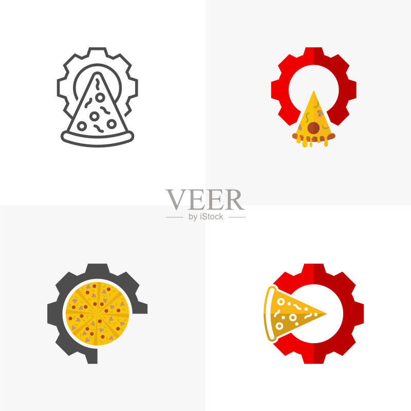 披萨Logo图标设计图标素材
