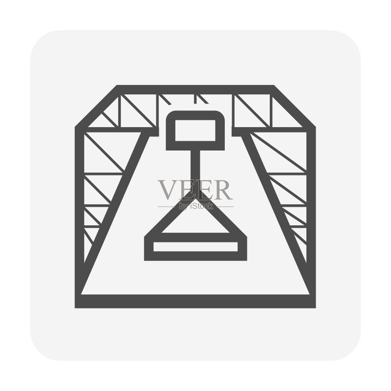 龙门起重机图标图标素材