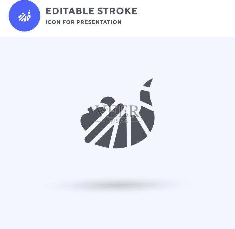 填充的聚宝盆图标图标素材