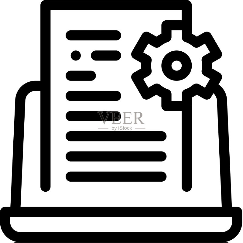 前端技术任务图标轮廓图标素材