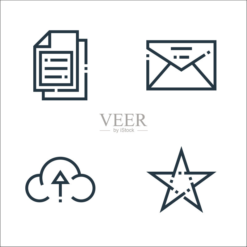 Web基础线性图标集图标素材