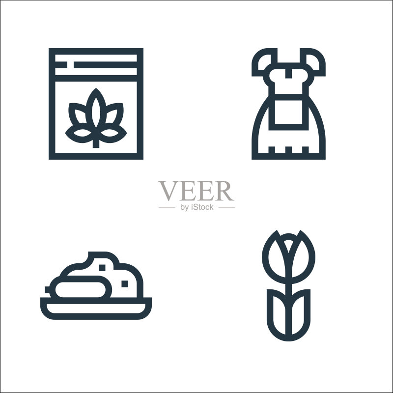 荷兰线性图标合集图标素材