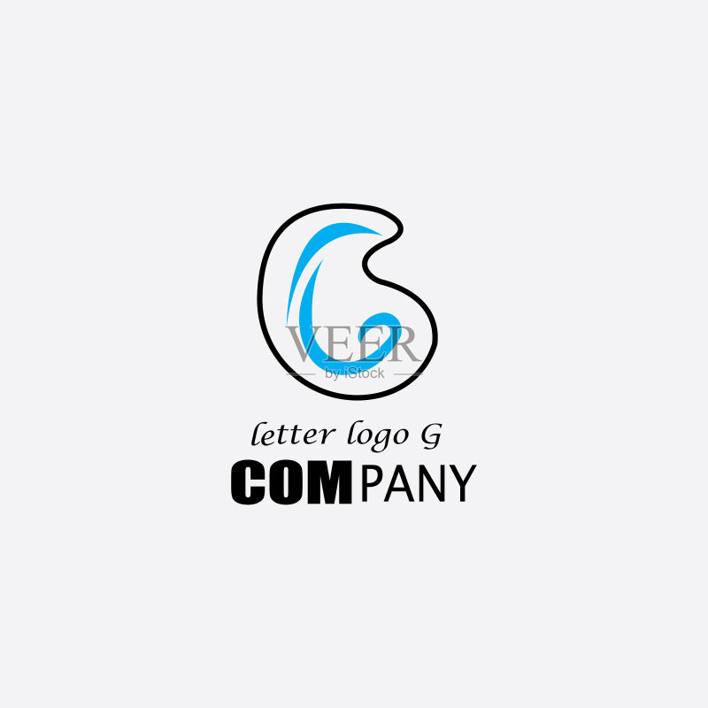 字母G创意标志设计图标素材
