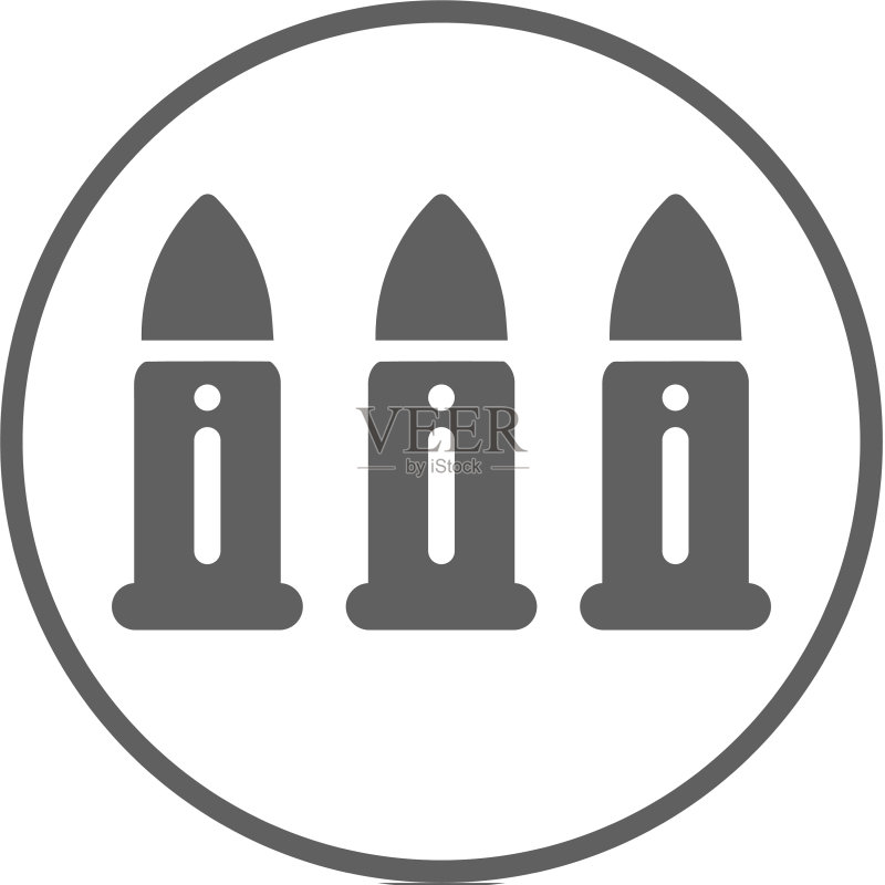 灰色子弹图标图标素材