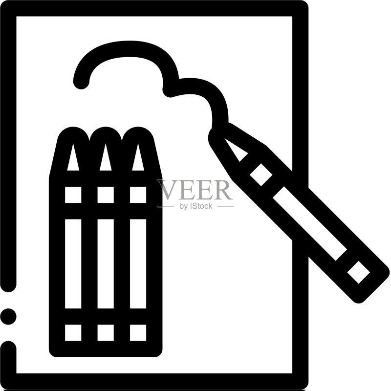绘画图片图标轮廓图标素材