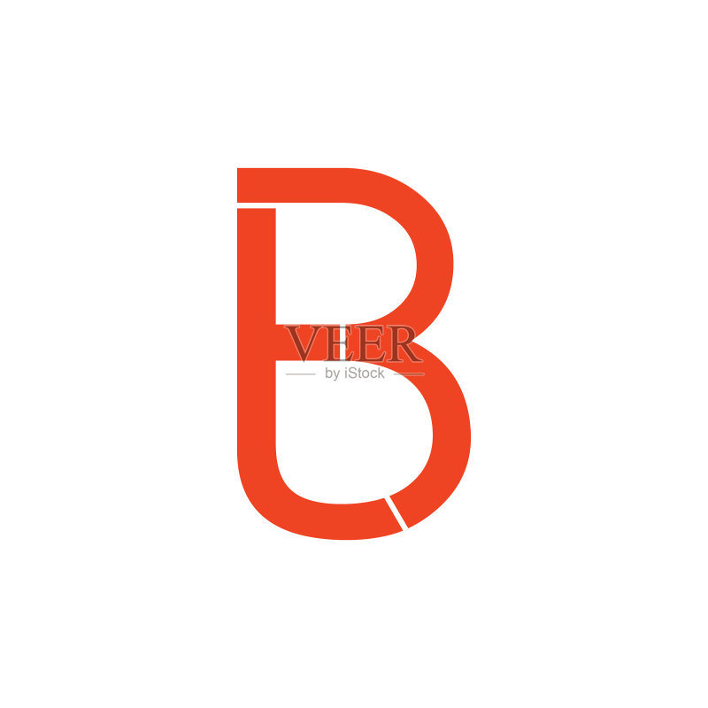字母TB简约链接几何标志图标素材
