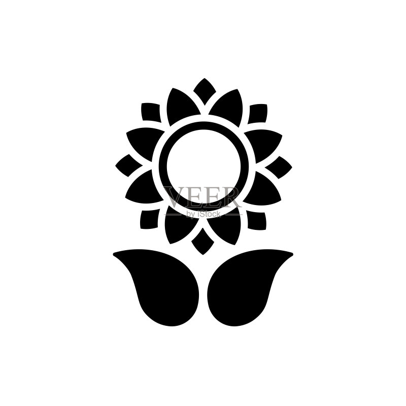 花朵图标矢量图设计图标素材