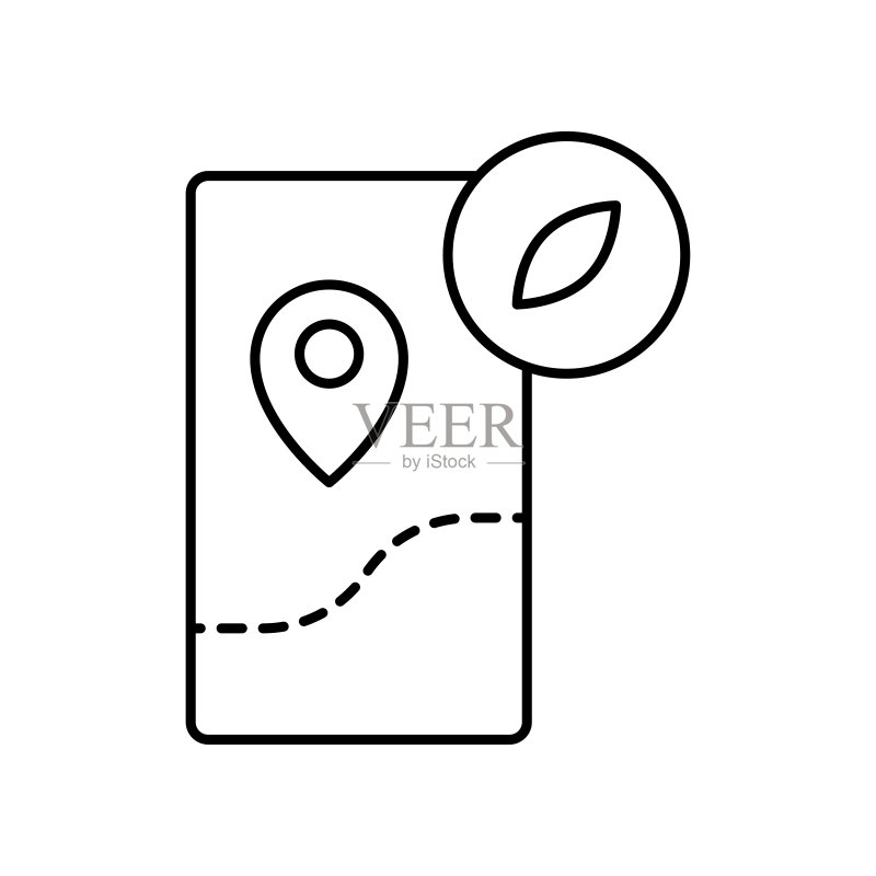 导航露营探险图标矢量插画图标素材