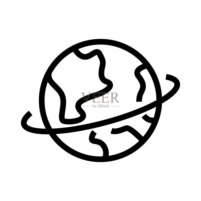 世界星球图标图标素材