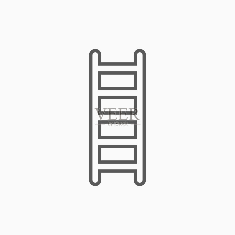 梯子图标,人字梯矢量图图标素材