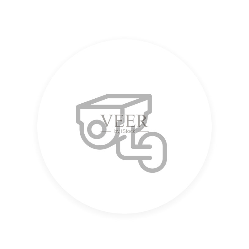 监控摄像头矢量图标图标素材