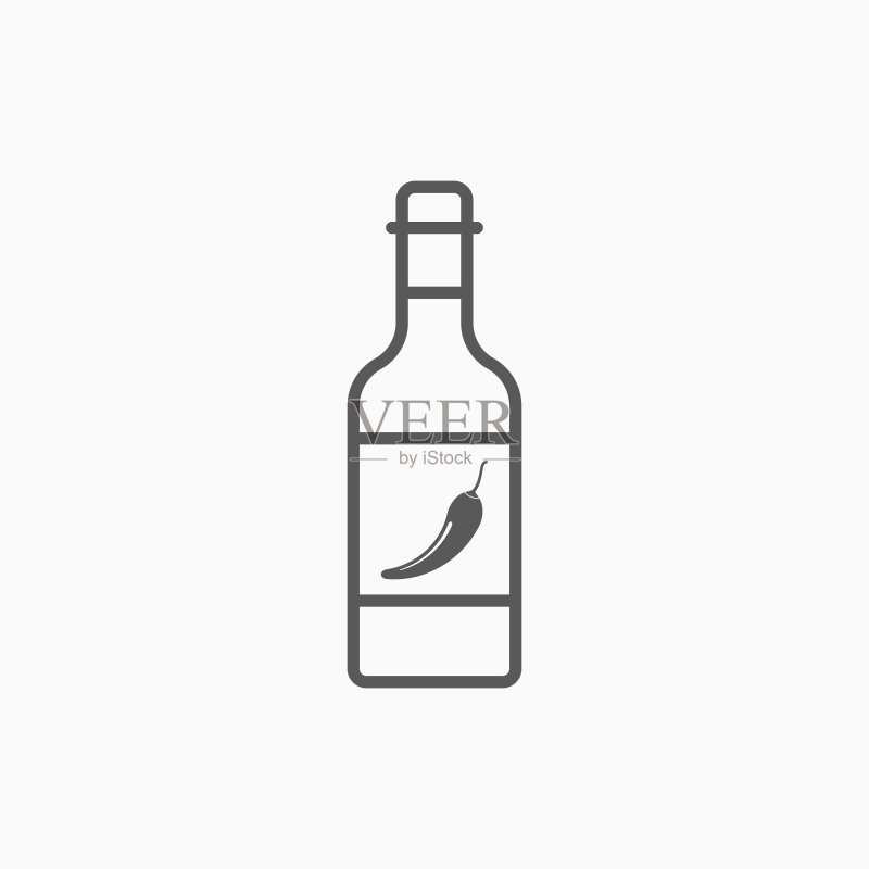 香辣酱图标,辣椒酱矢量图图标素材