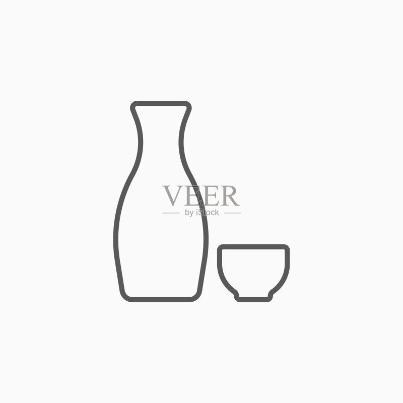 清酒图标,清酒矢量图图标素材