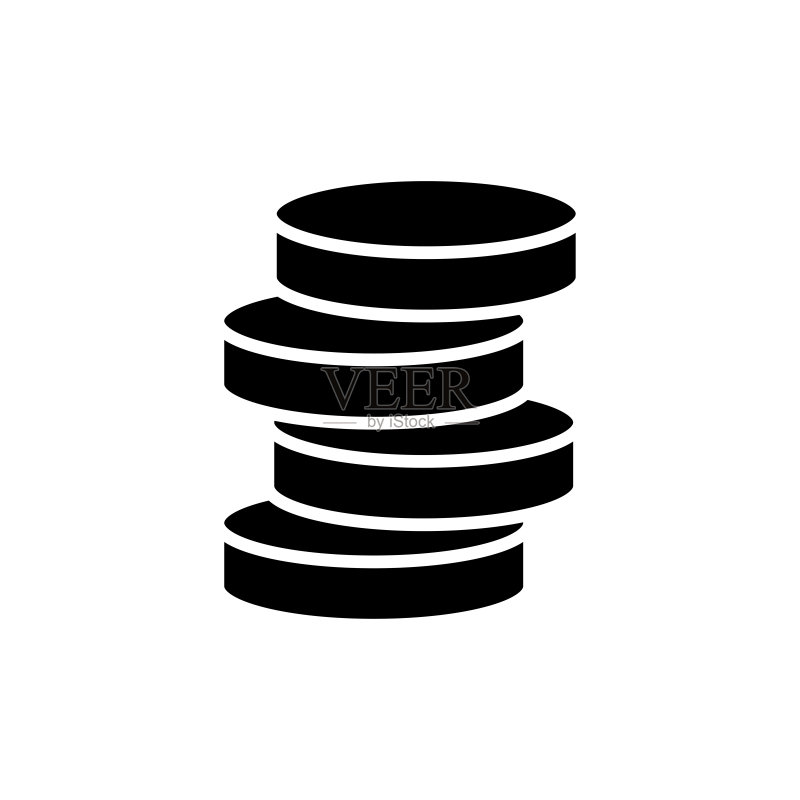 硬币图标设计矢量模板图标素材