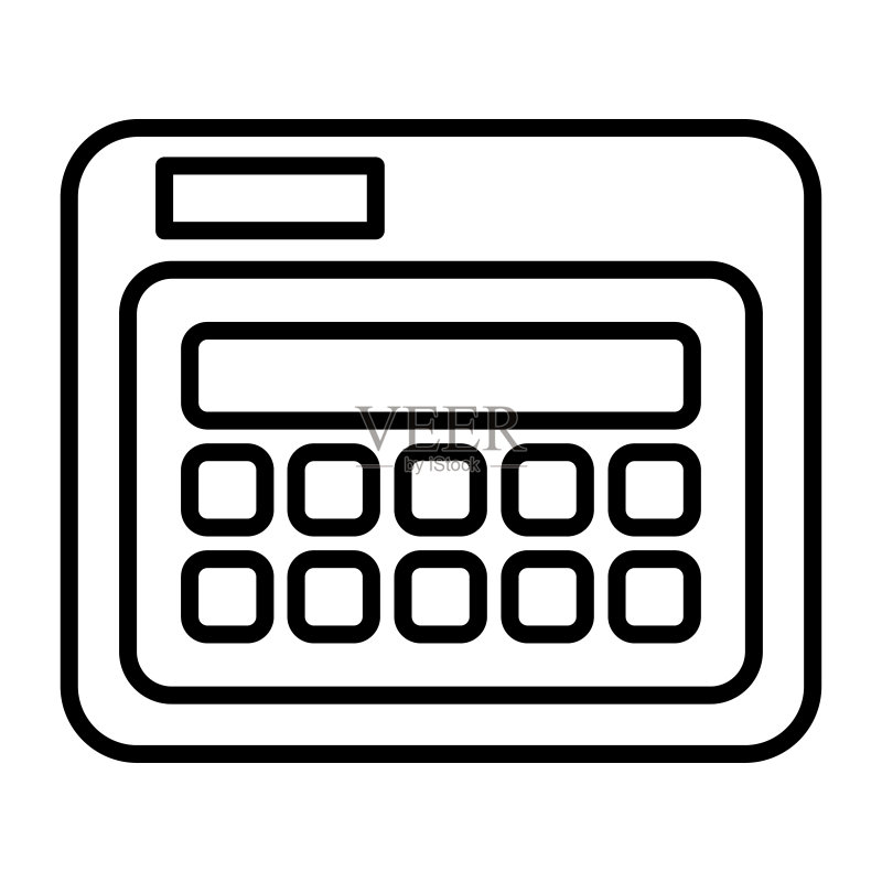 线性艺术设计落地页图标素材