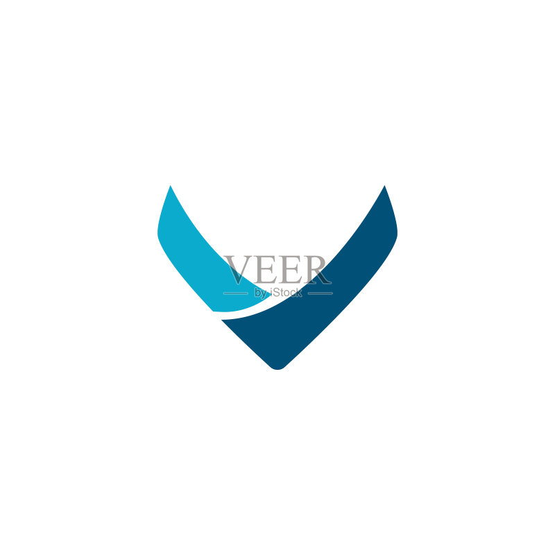 V字母标志图标素材