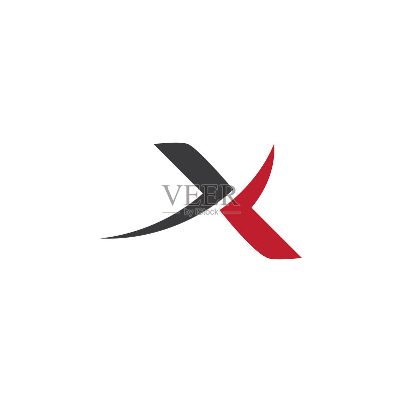 X字母模板图标素材