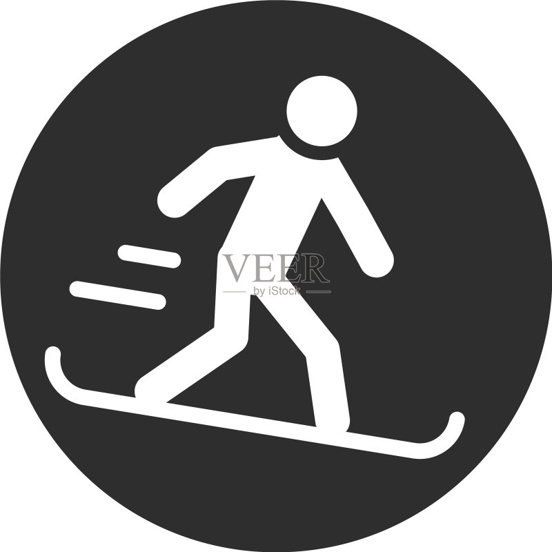 单板滑雪极限运动图标素材