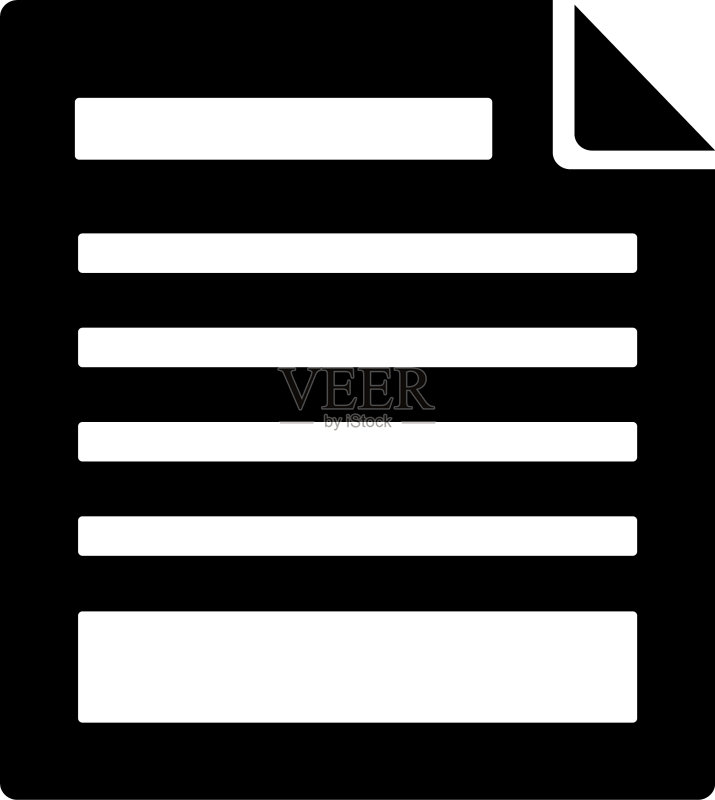 纸质文档轮廓样式图标图标素材