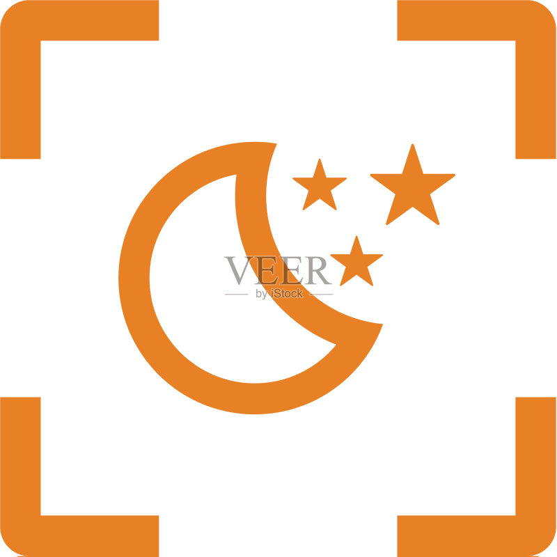 睡眠夜间模式图标图标素材