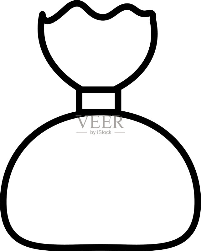 圆形香水瓶线条图标设计图标素材