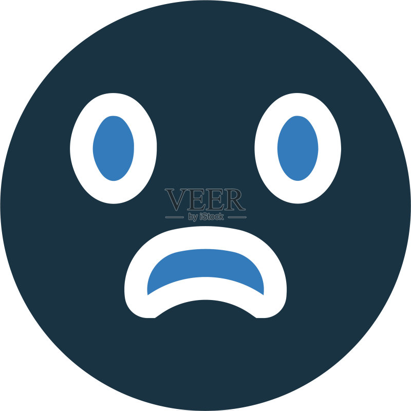 悲伤的情绪负面反馈图标图标素材