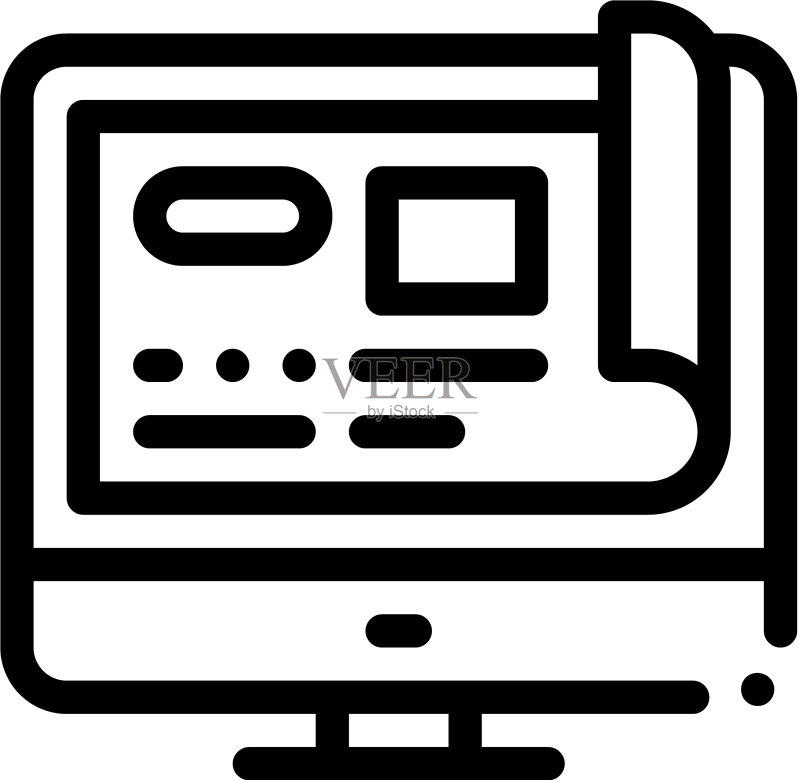 网站项目轮廓图标图标素材