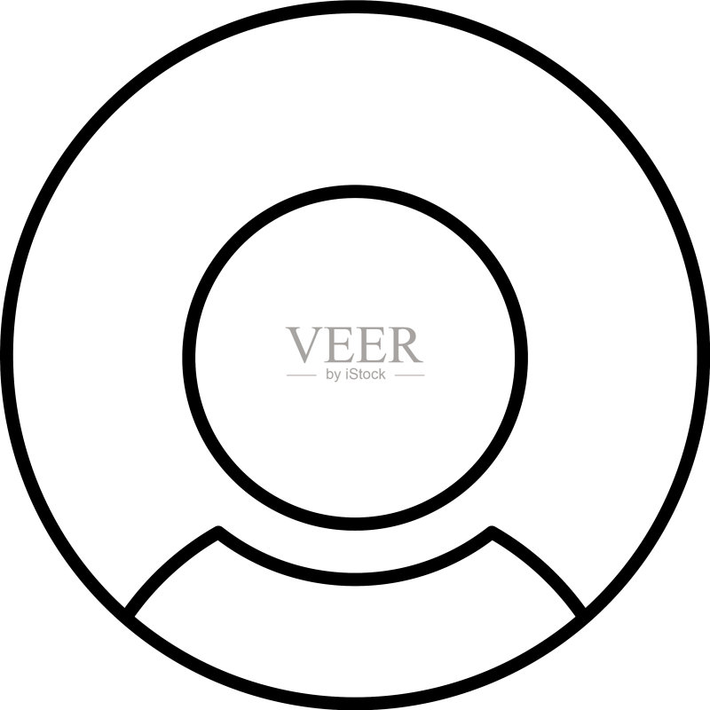 用户或个人细线图标图标素材