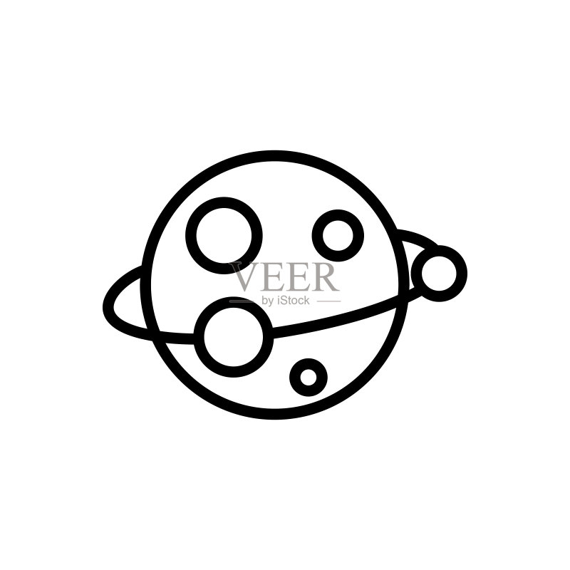 宇宙行星星系图标图标素材