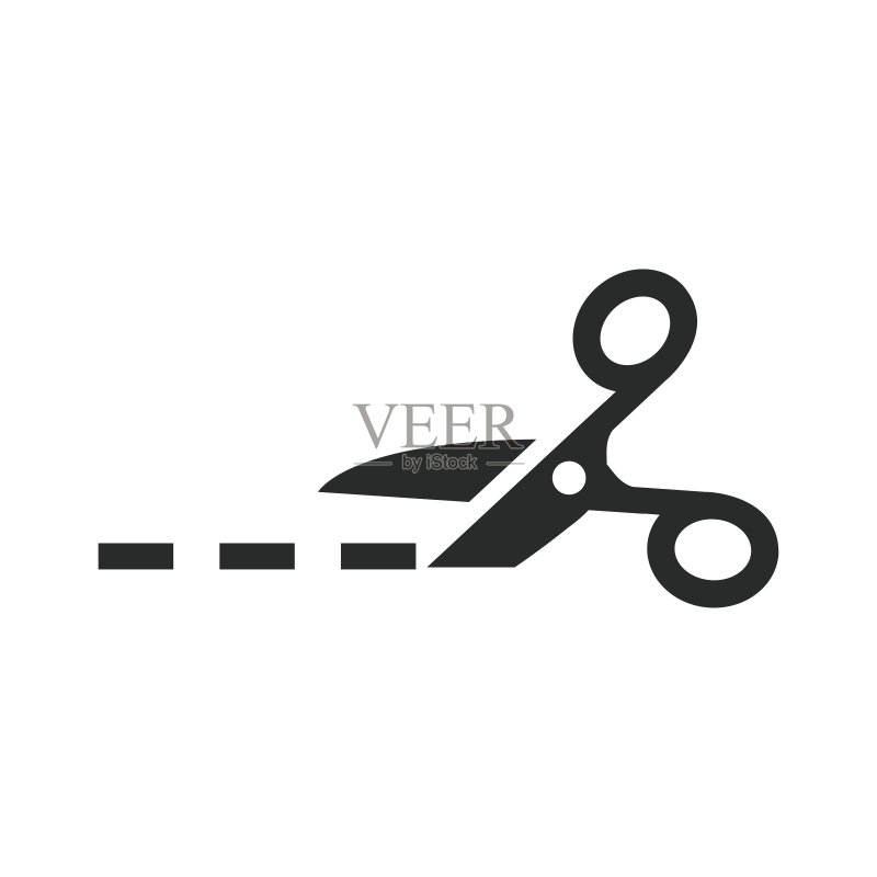 剪刀图标矢量设计图标素材