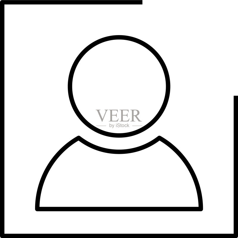 用户或个人细线图标图标素材