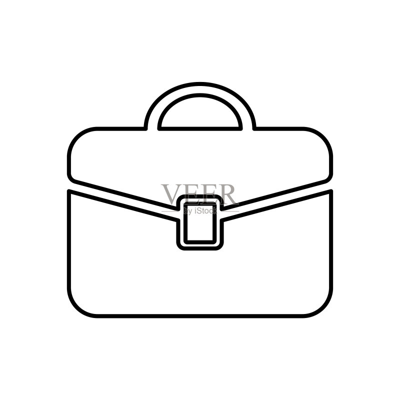 白色背景公文包图标图标素材