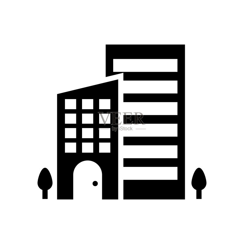 建筑矢量实体图标(EPS 10文件)图标素材