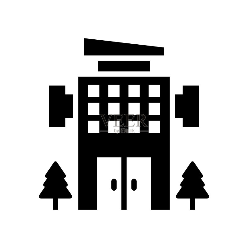 摩天大楼矢量图标实体样式插图图标素材