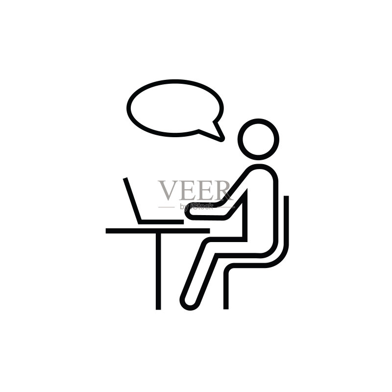 在线培训图标:网络研讨会标志设计图标素材